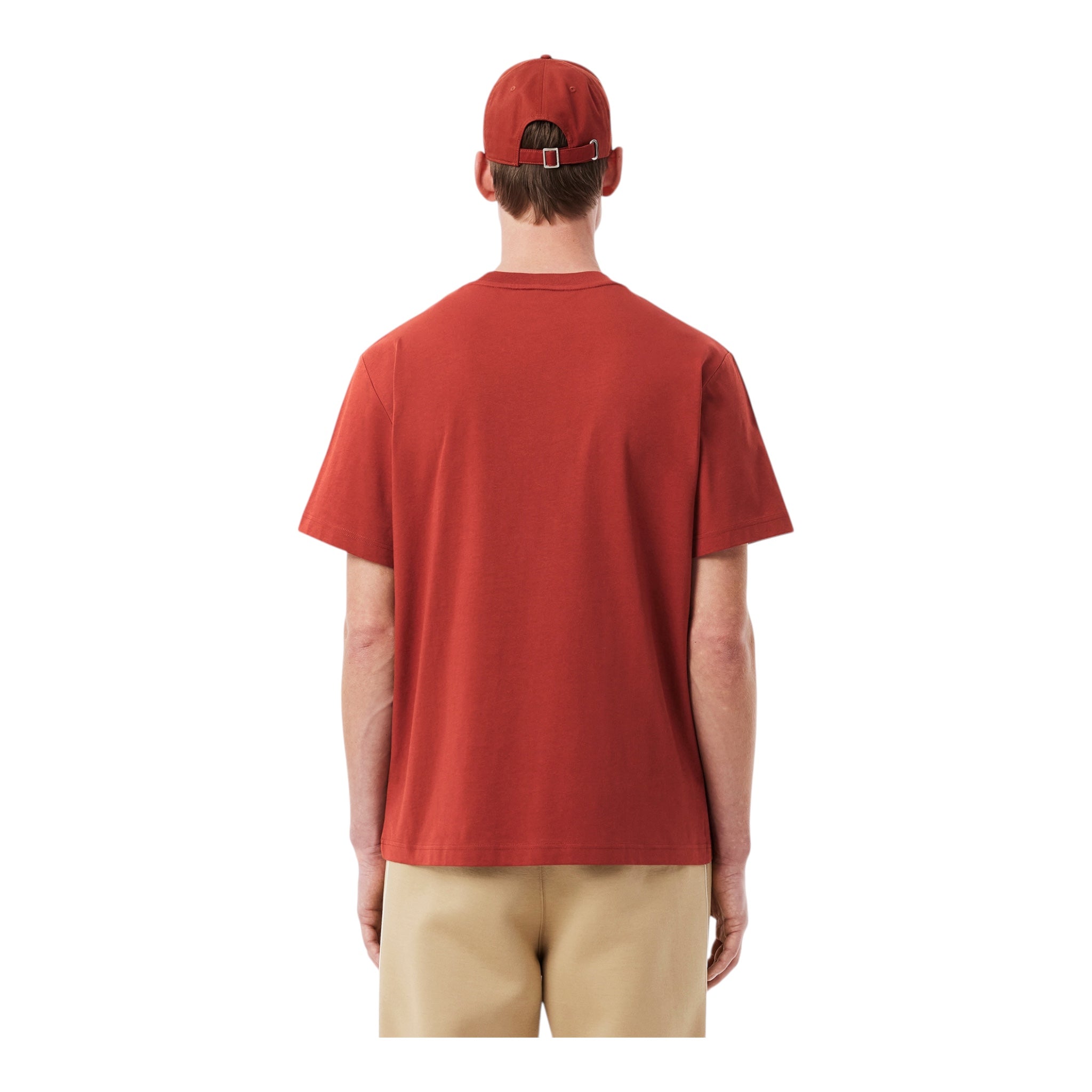 T-Shirt Classic Fit In Jersey Marron TH731800AFS Lacoste