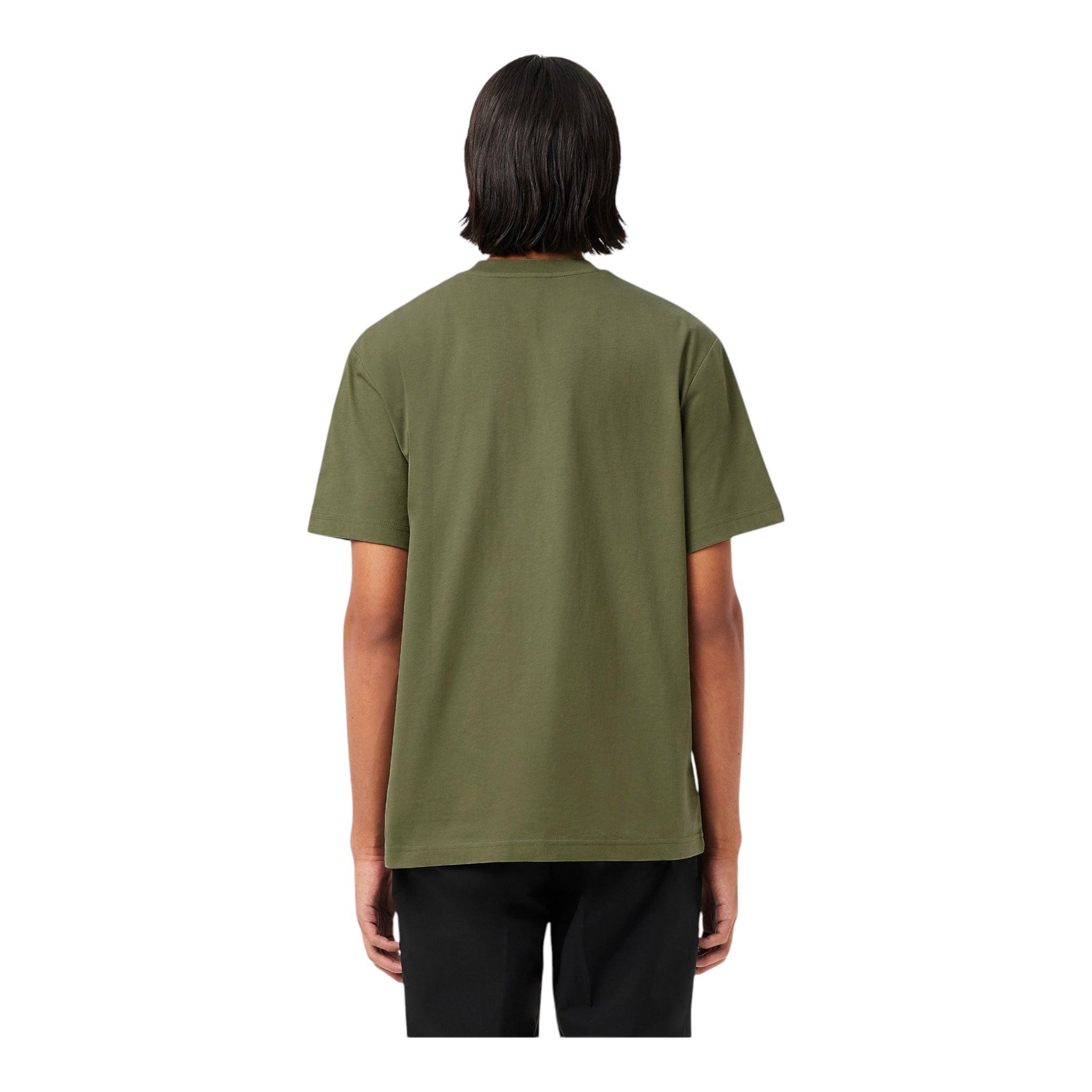 T-Shirt Classic Fit In Jersey Verde Khaki TH731800BMY Lacoste