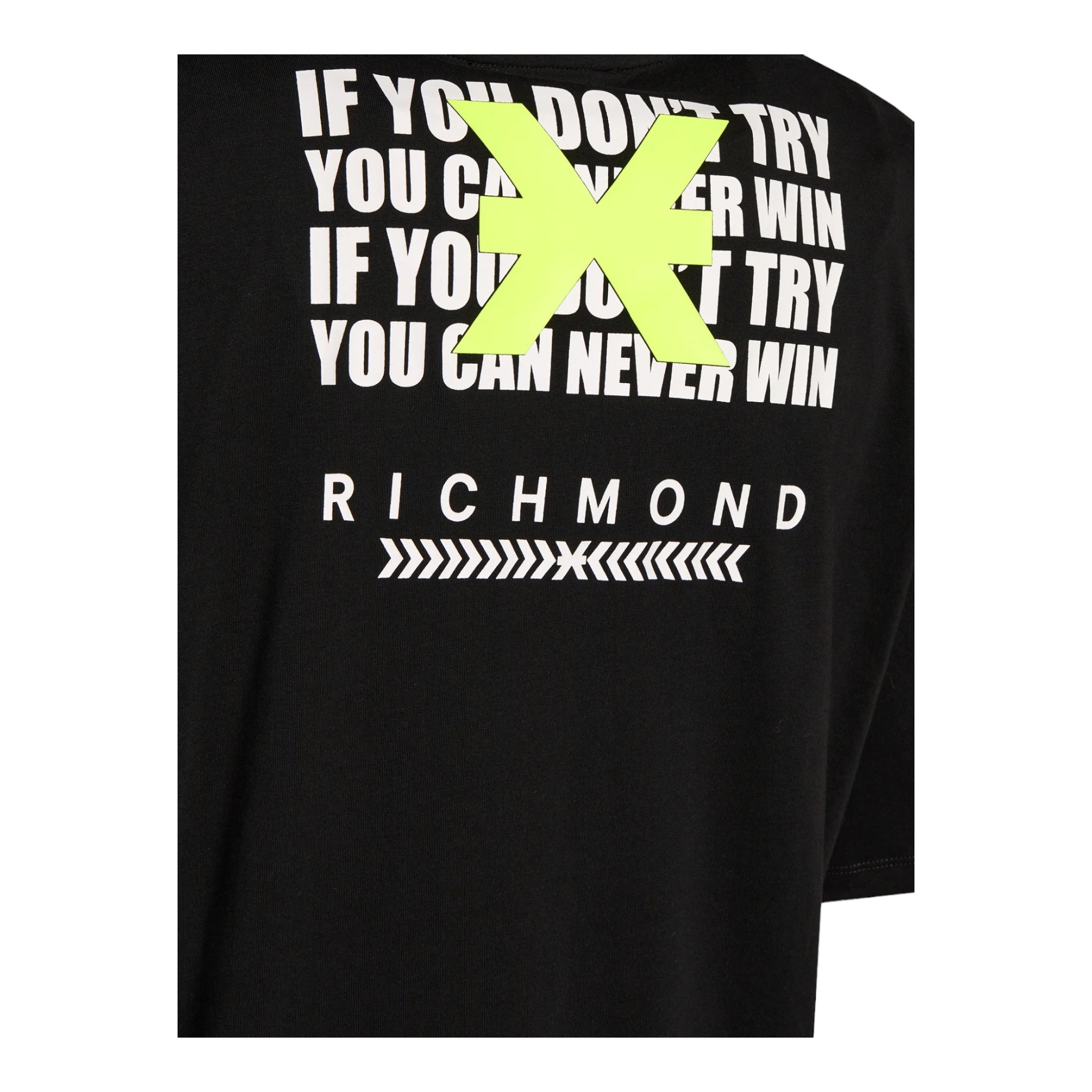 Over Hugly Black T-Shirt UMP24059TS John Richmond