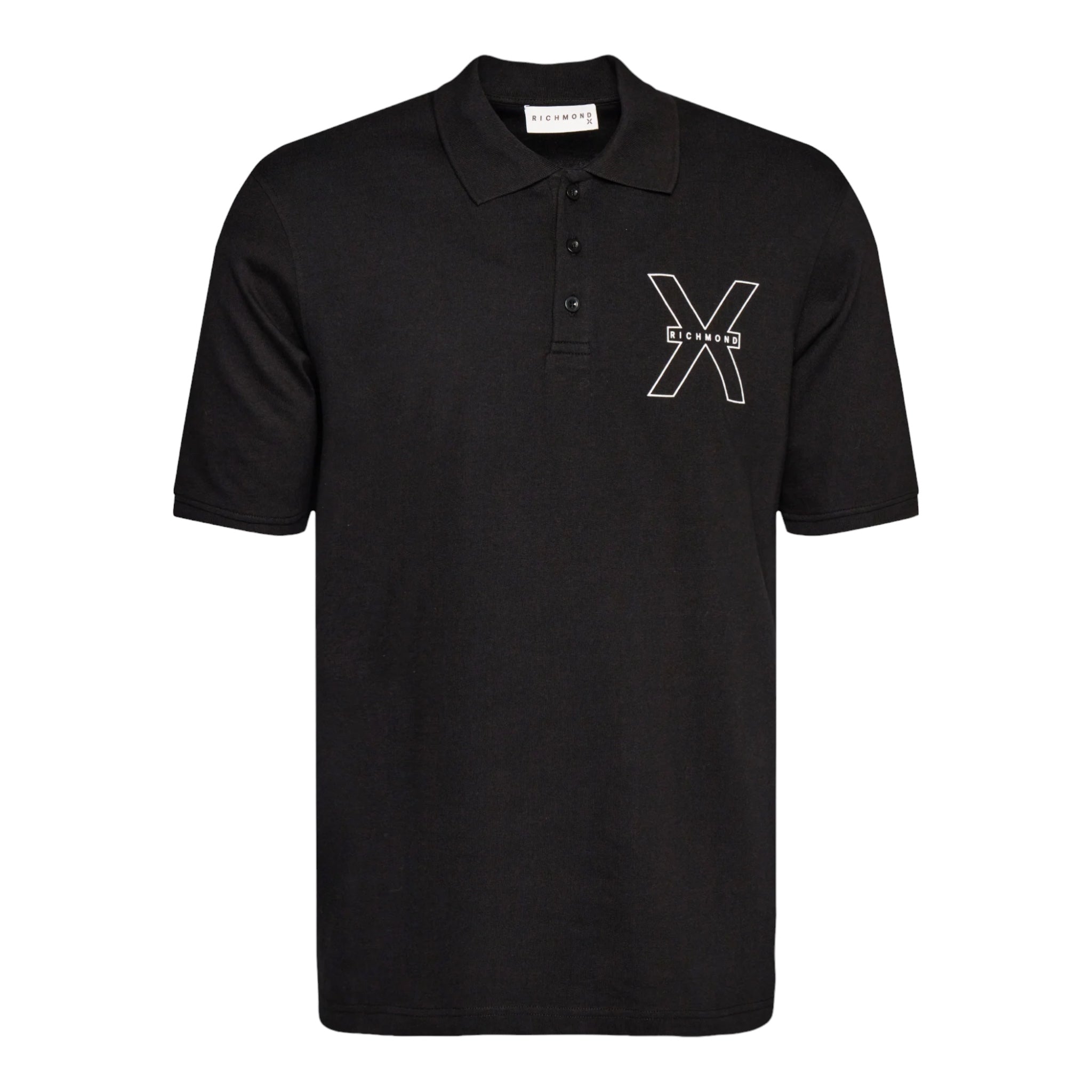 Black Lisi Short Sleeve Polo UMP24207PO John Richmond