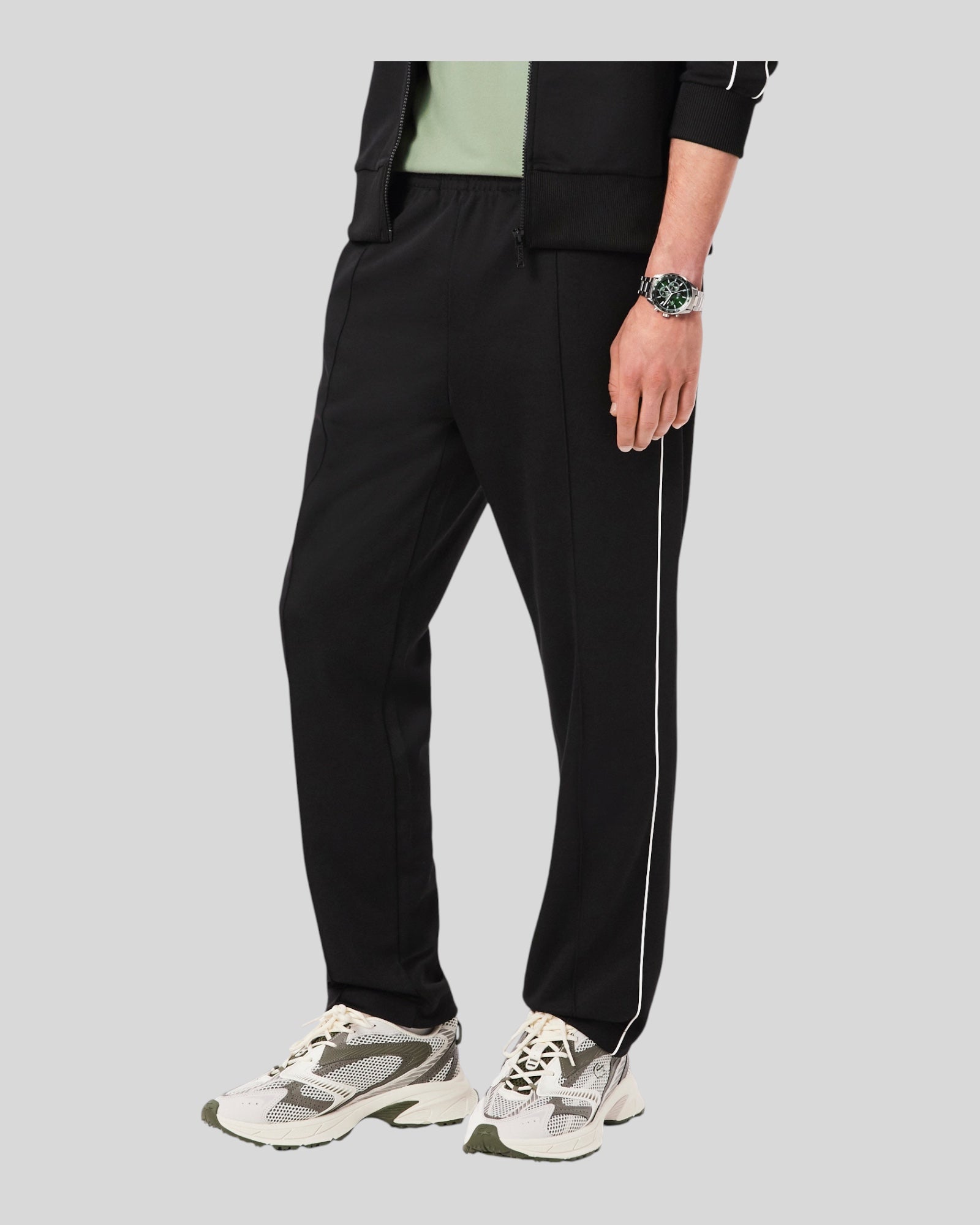 Pantalone Tuta In Piqué Pasir Nero XH1412-00-031 Lacoste