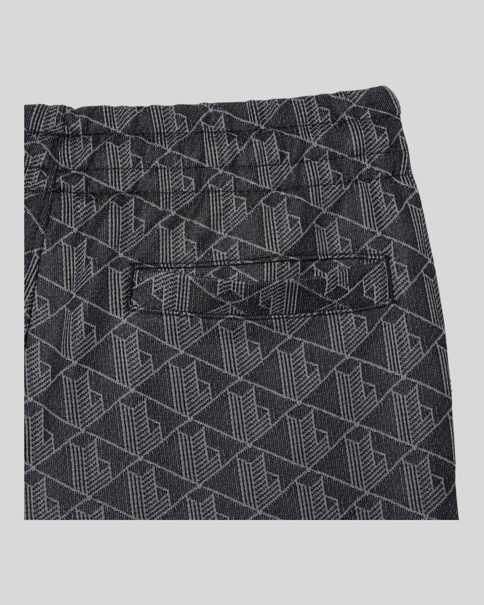 Pantalone Tuta In Jacquard Monogramma Paris Nero/Grigio XH1440-00-4PC Lacoste