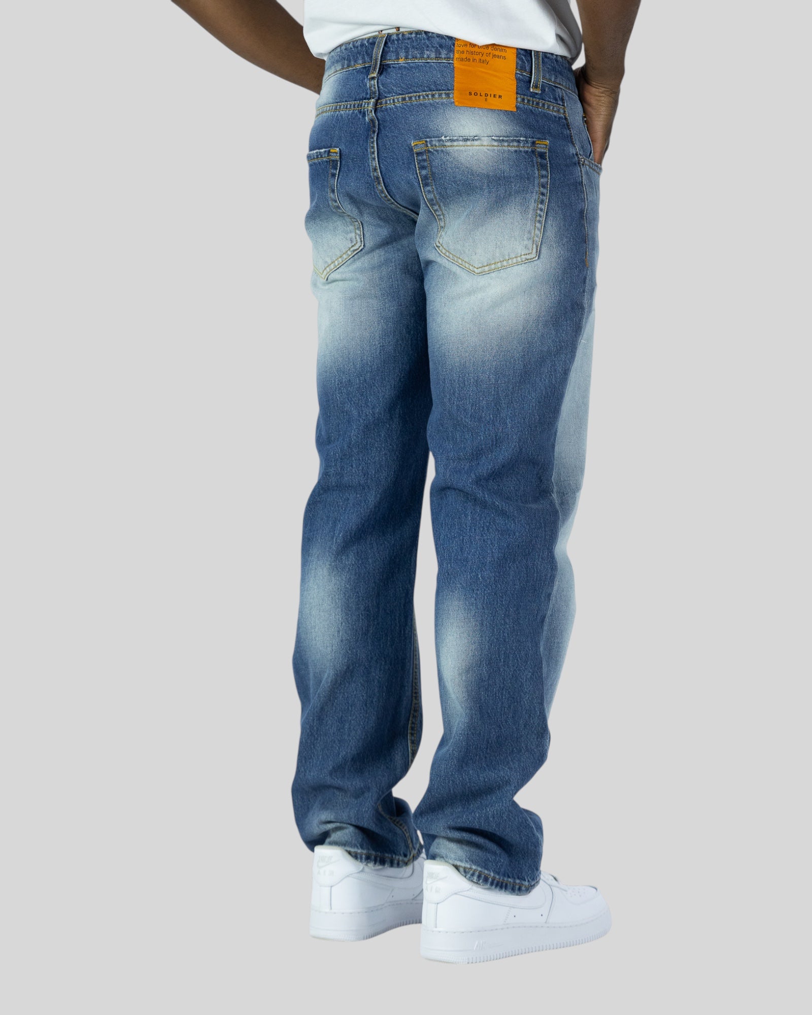 Jeans 5 Tasche Baggy Lav 653B Soldier