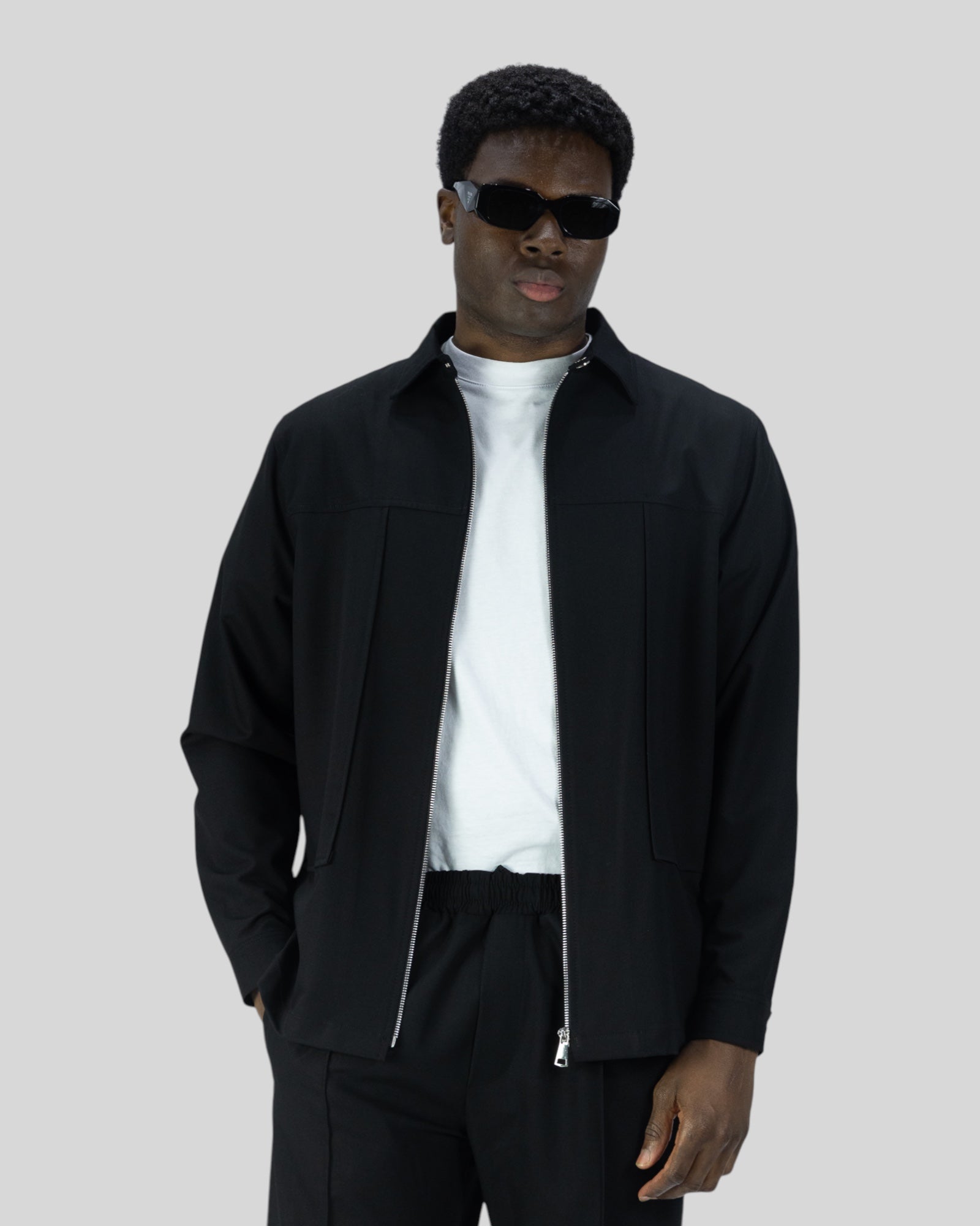 Coordinato New Zip Nero Soldier