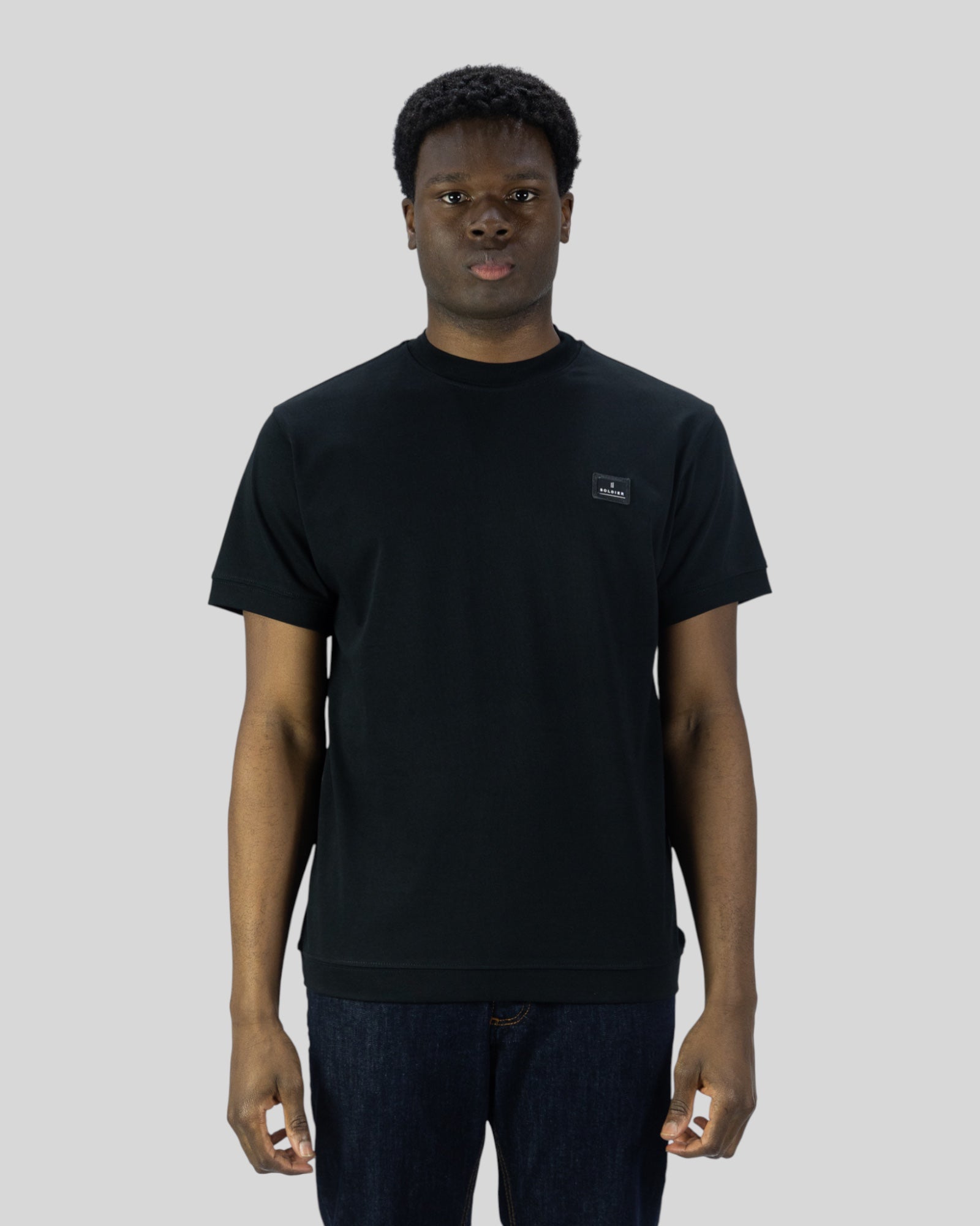 T-Shirt Patch Sol-33 Nero Soldier