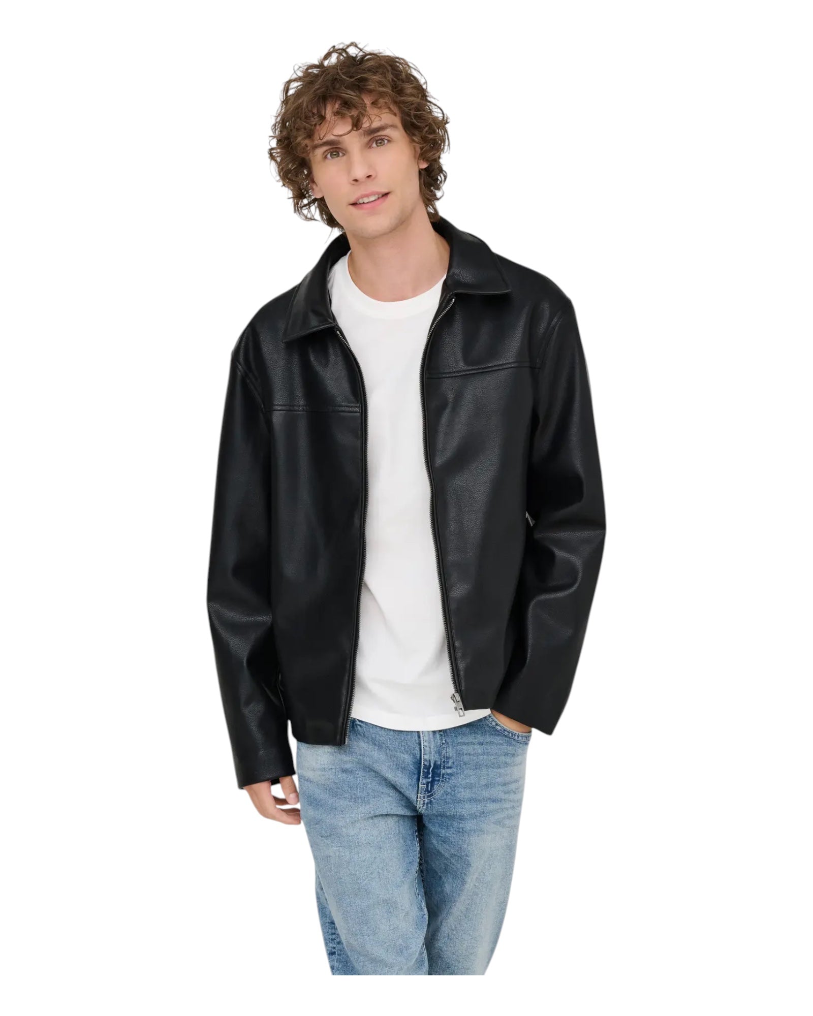 Giubbotto Ecopelle Onsjack pu Jacket Nero 22034713 Only & Sons