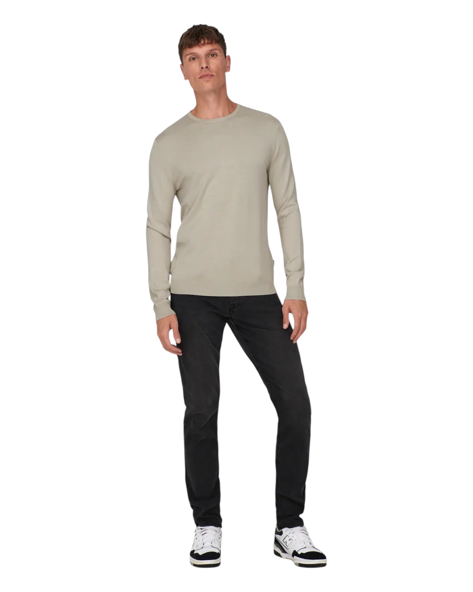 Maglione Girocollo Onswyler Life Reg Silver Lining 22020088 Only & Sons