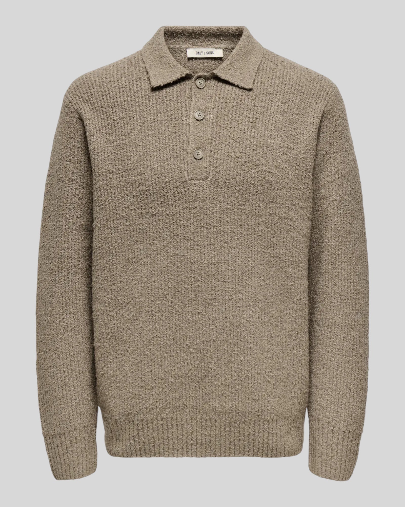 Polo In Maglia Onsdale Relaxed Walnut 22033324 Only & Sons