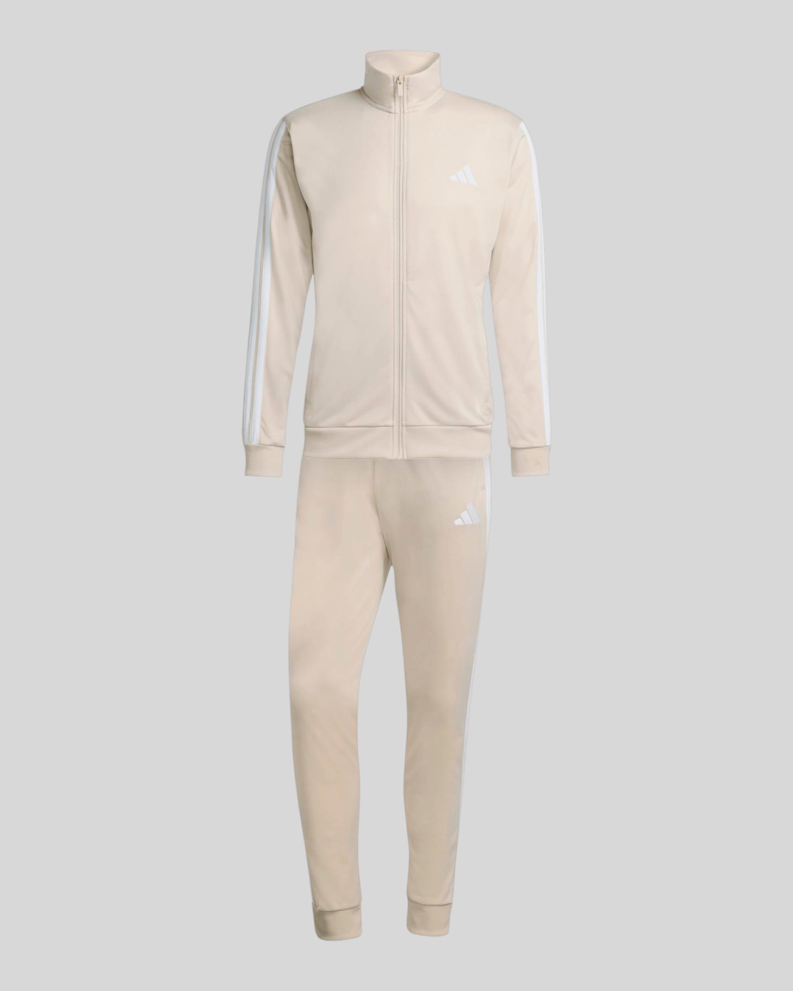 Tuta Basic 3 Stripes Tricot Track Suit Beige/Bianco KR5358 Adidas