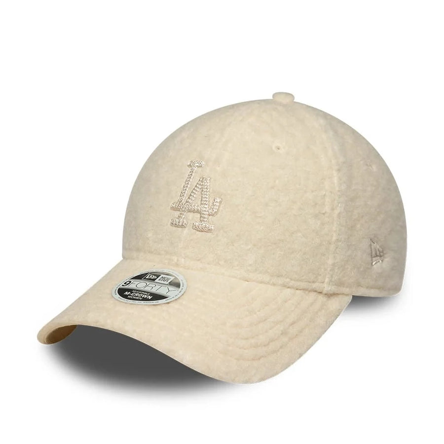 Cappello con Visiera New Era LA Dodgers 9FORTY M-Crown Winter Borg Panna – 60915791