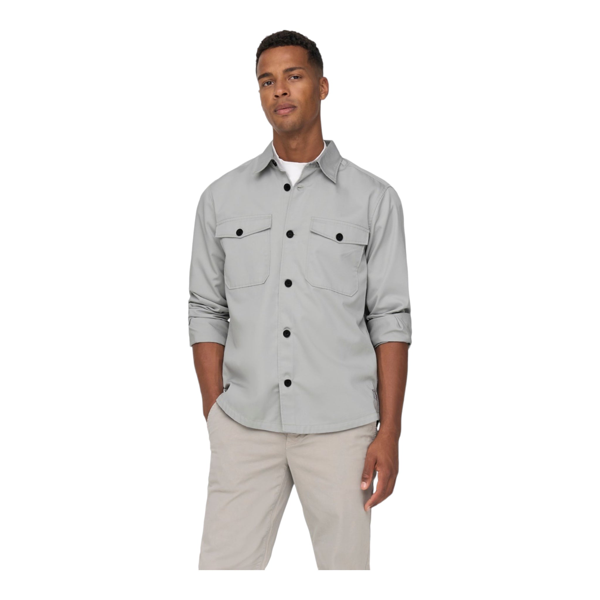 Langarmshirt über Milo Ovr Mercerized Twill Ls Shirt 22024696