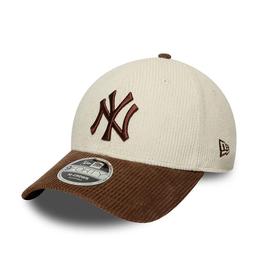 Cappello Con Visiera New Era 9FORTY M-Crown New York Yankees Crema 60915868