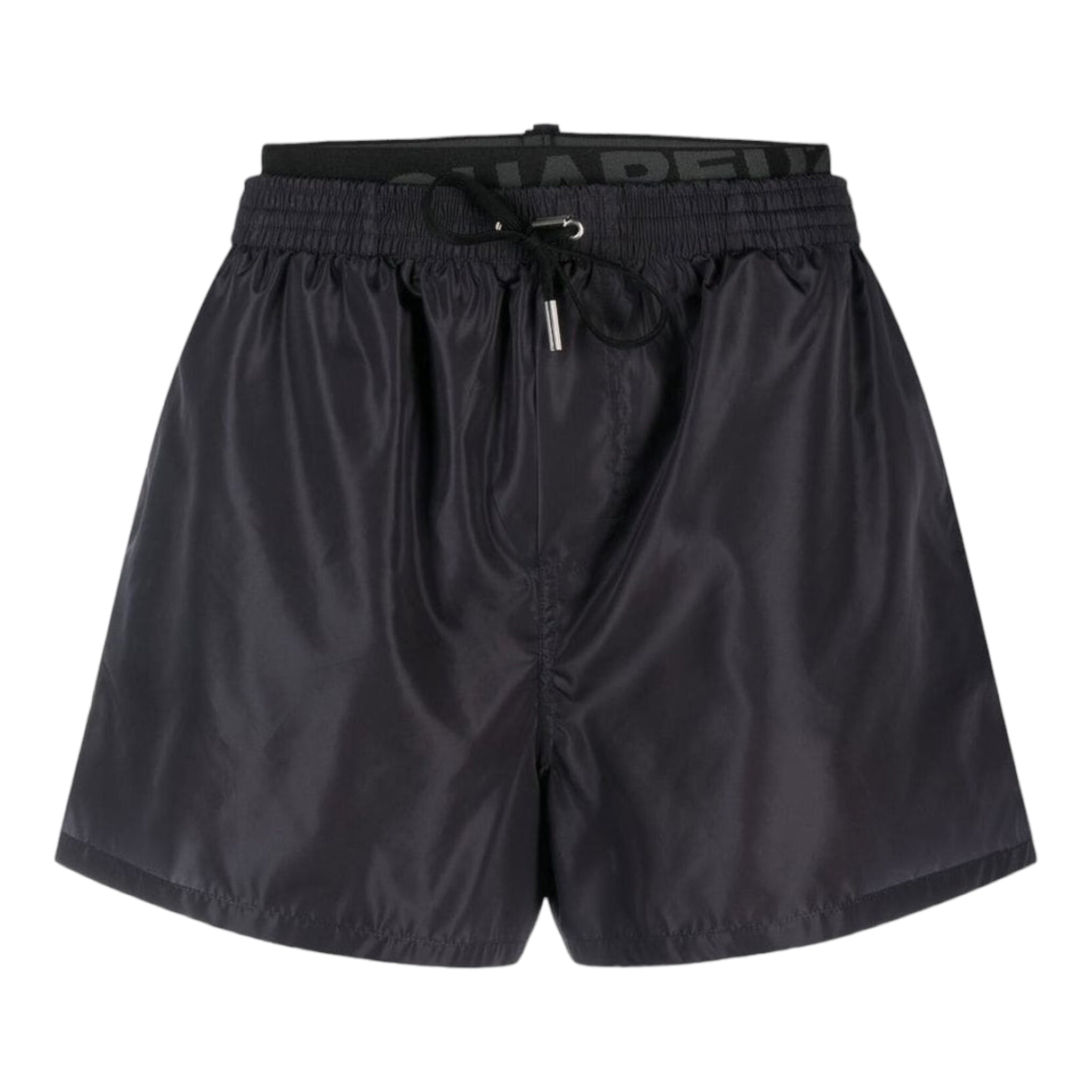 Black Midi Boxer Swimsuit D7B644620-09958 Dsquared2