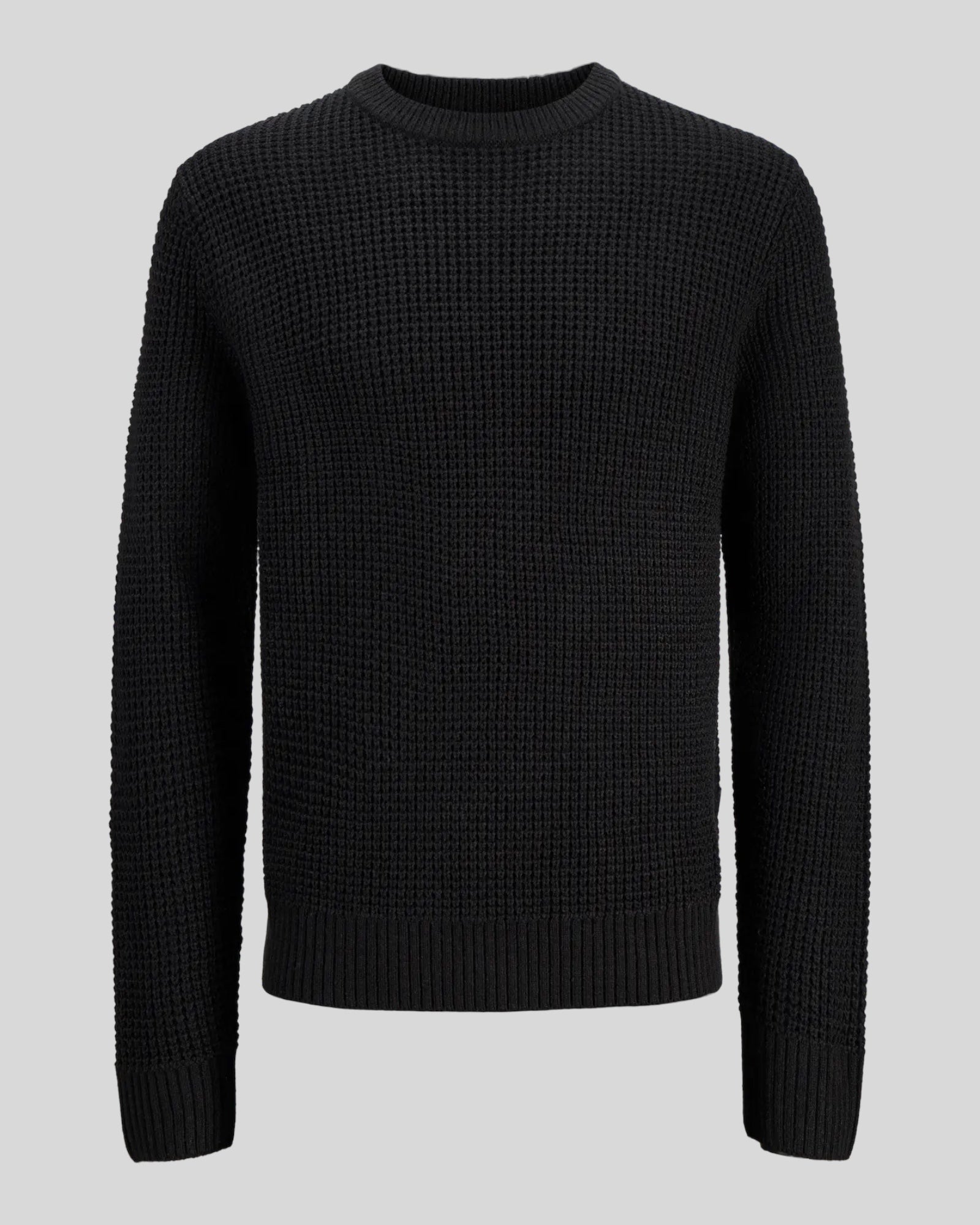 Maglione Girocollo Jjglobal Knit Nero 12287594 Jack & Jones