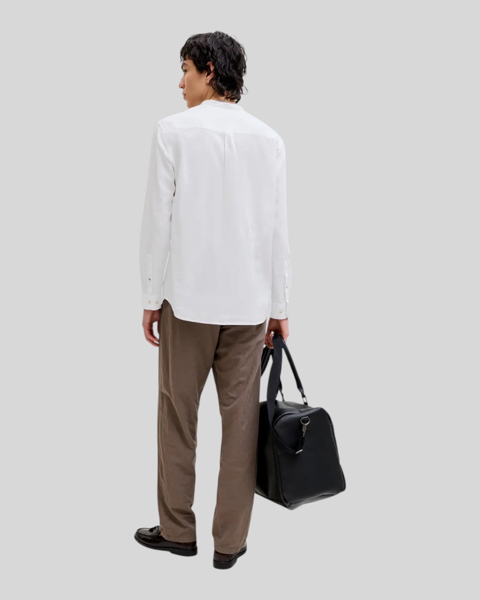 Camicia Maniche Lunghe JJesummer Linen Bianco 12289184 Jack & Jones