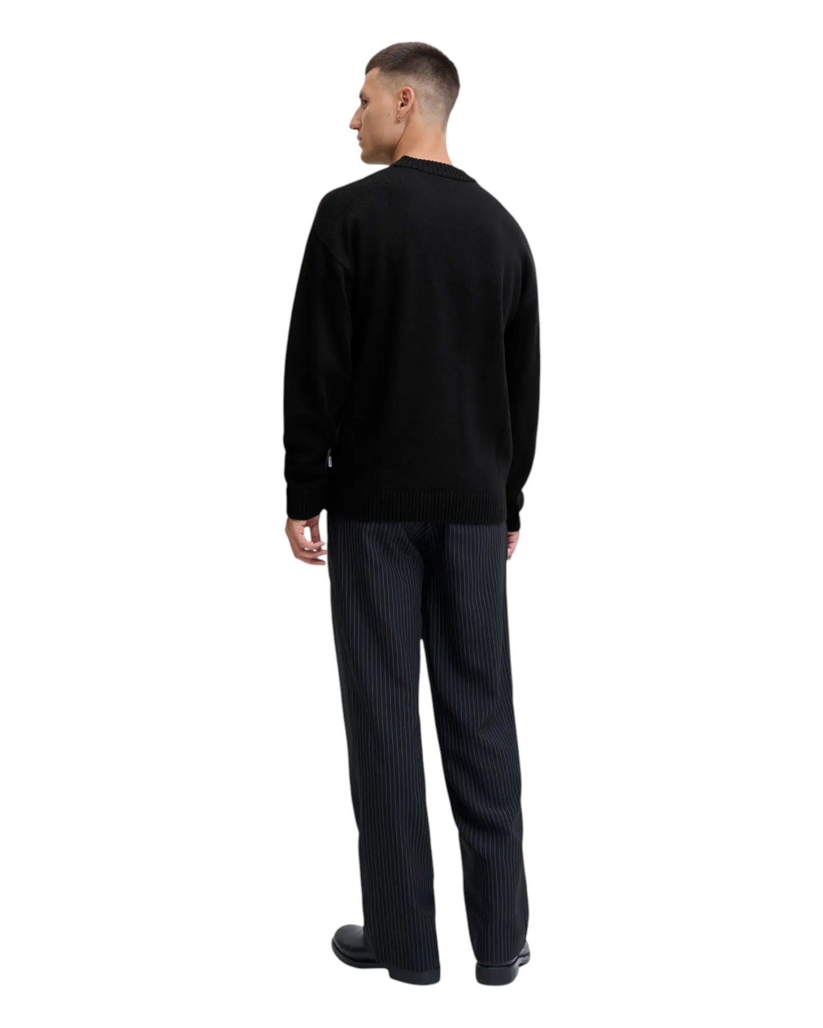 Maglione Girocollo Jjeurban Knit Crew Neck Nero 12278942 Jack & Jones