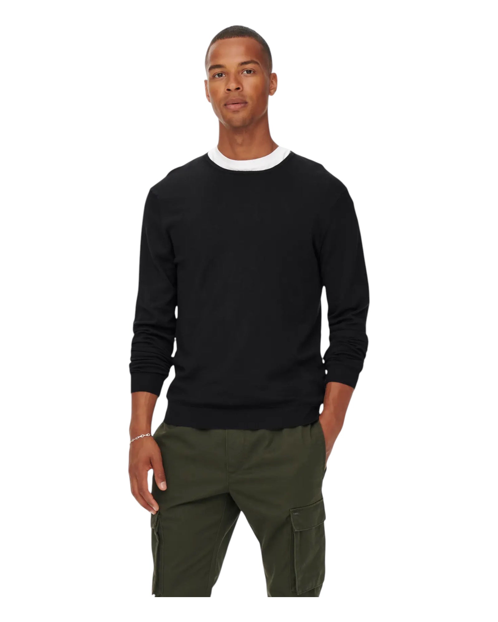 Maglione Girocollo Onswyler Life Reg Nero 22020088 Only & Sons