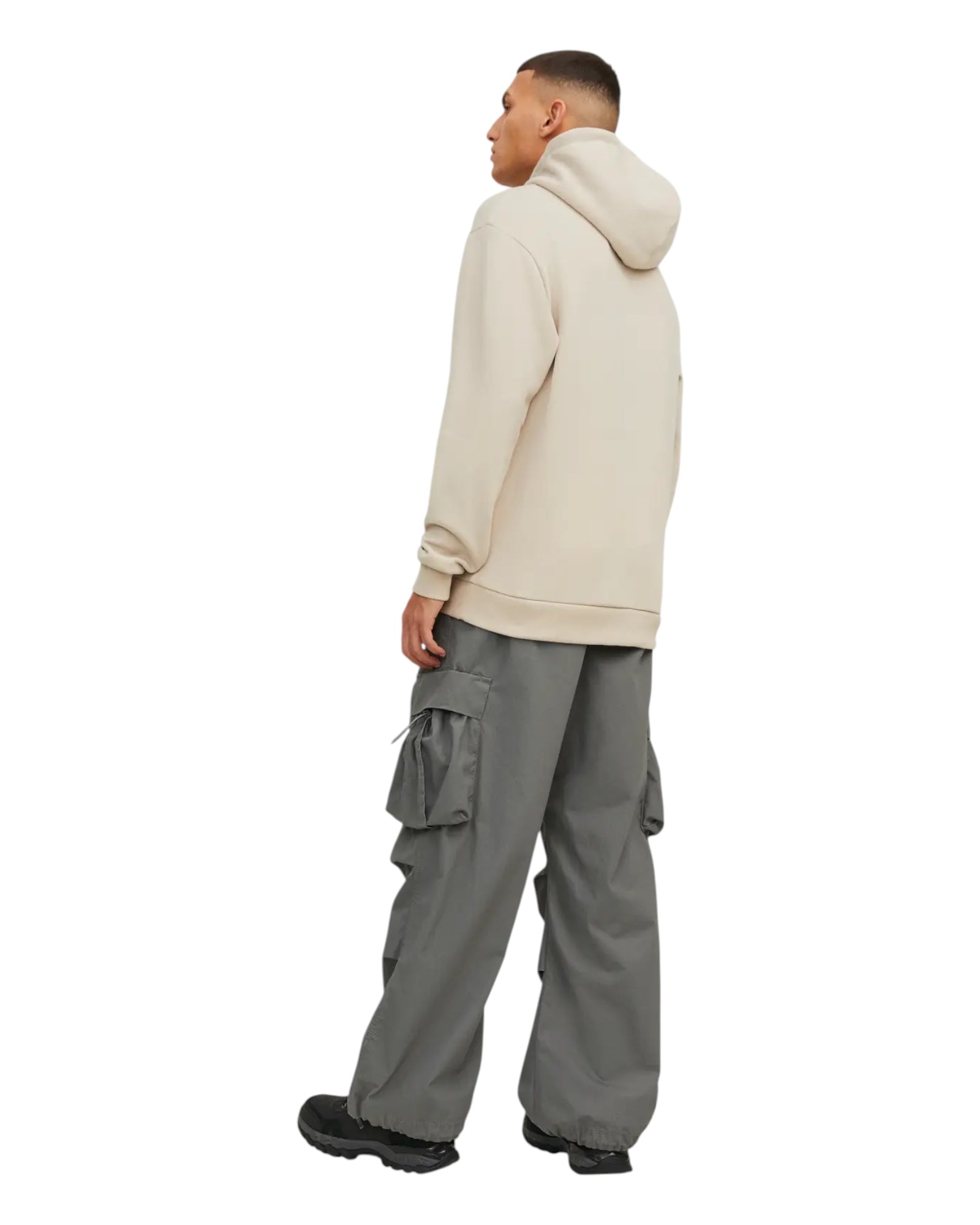 Felpa Con Cappuccio Basic Jjbradley Sweat Hoodie Moonbeam 12249340 Jack & Jones