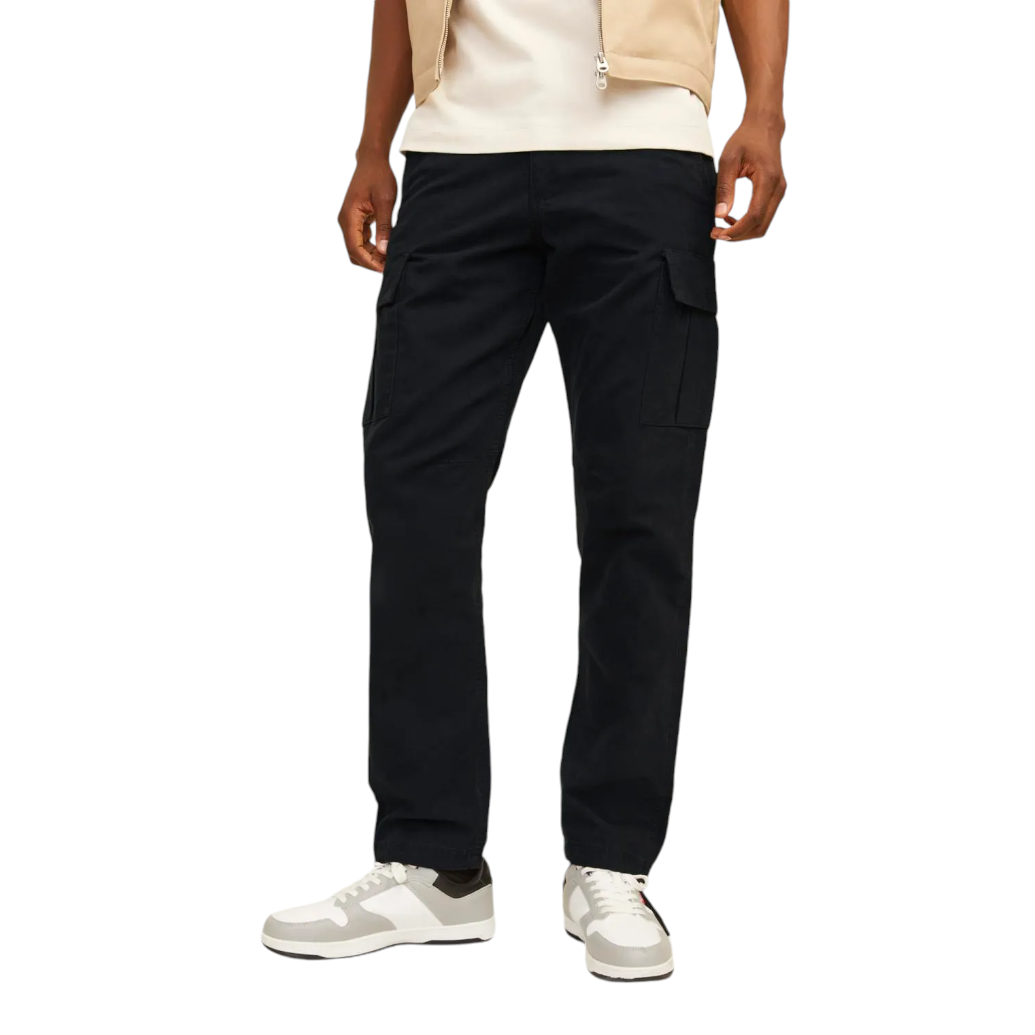 Pantaloni Cargo Kane Barkley Pant Nero 12258150 Jack & Jones