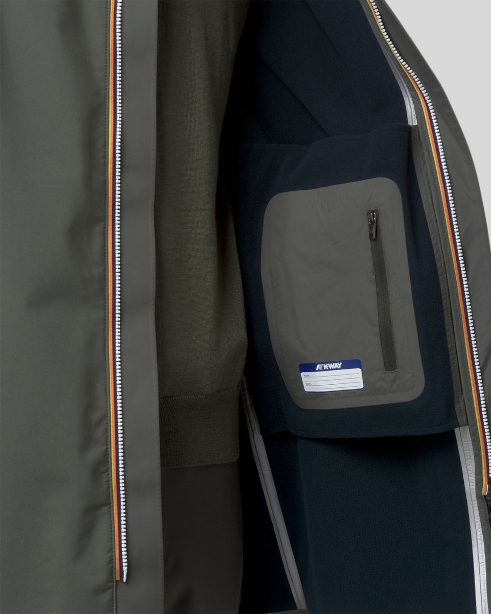 Giaccone Marlyn Bonded Medio Verde-Blue Depht K7126UW AF0 K-WAY