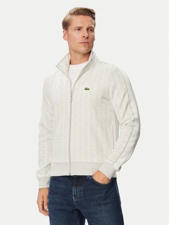 Felpa Lacoste SH1368-00-4IW Grigio Bianco