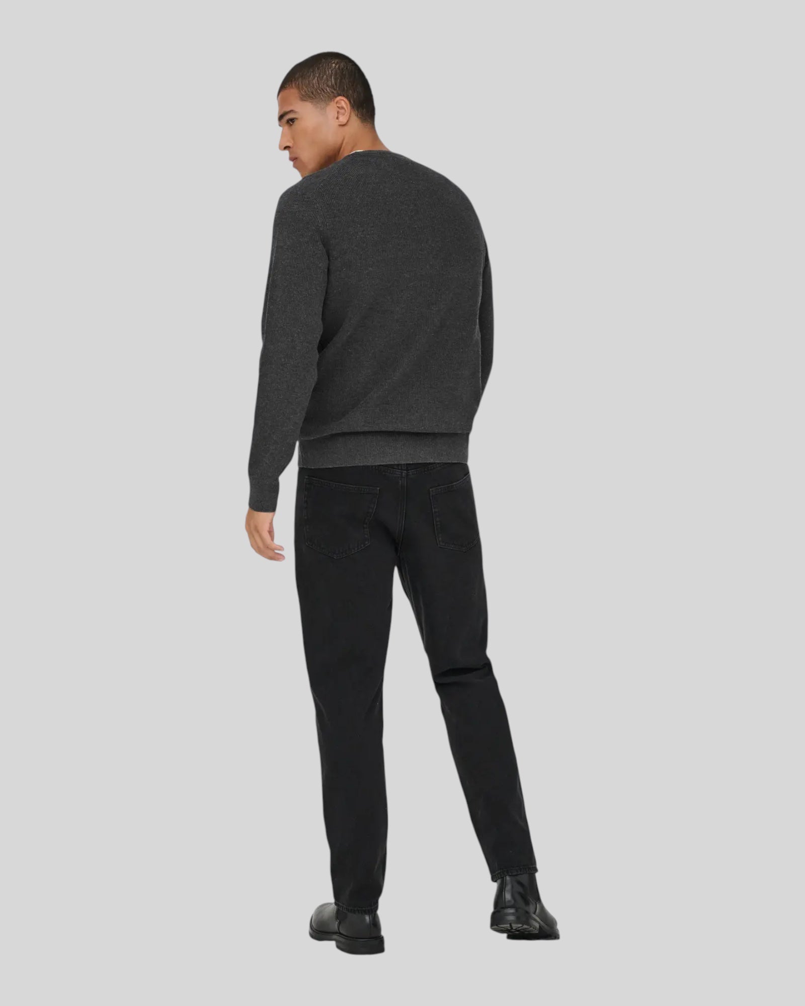 Maglione Girocollo Onsalfi Knit Dark Grey 22035795 Only & Sons