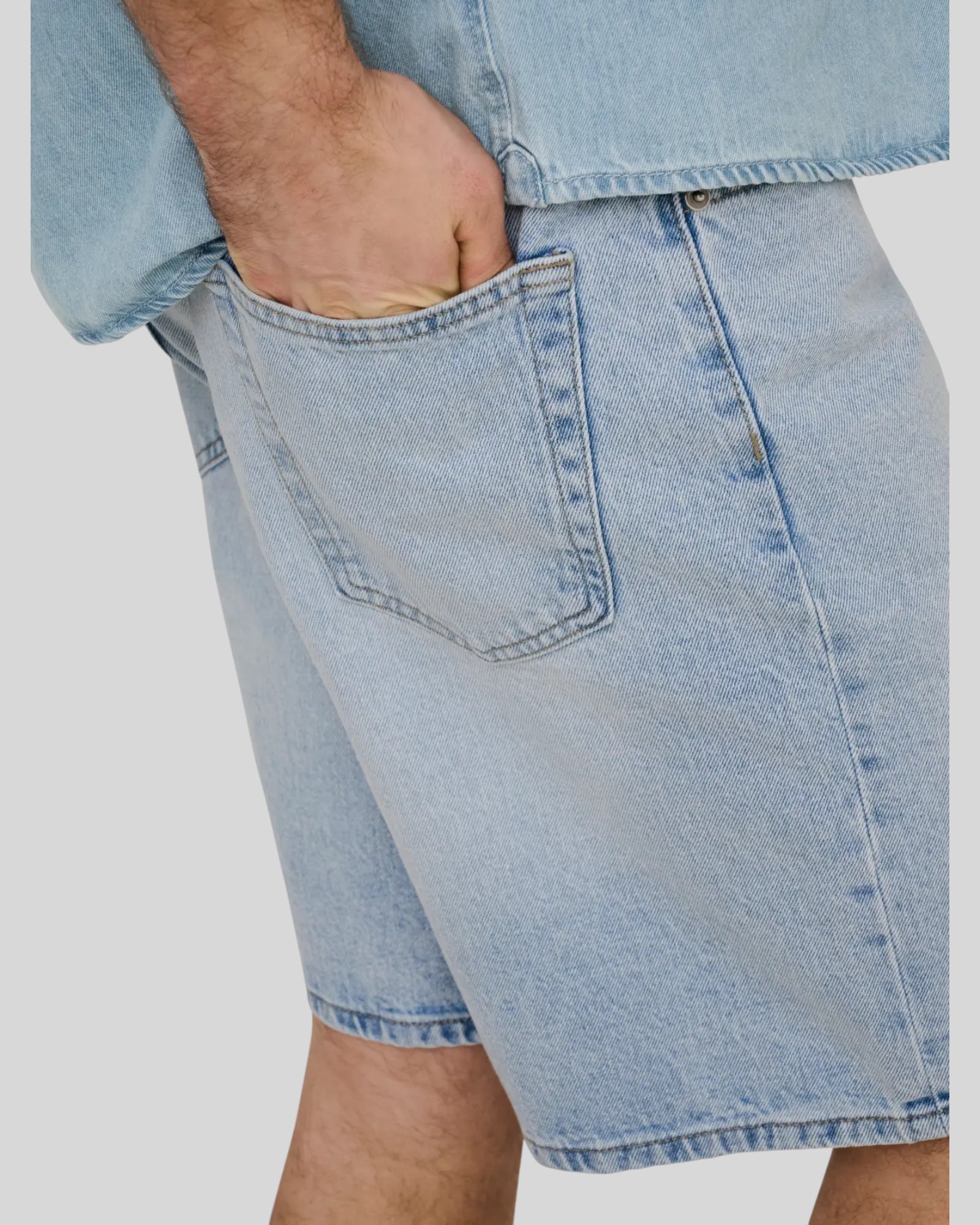 Short Baggy Onsfive Denim Light Blue 22029893 Only & Sons