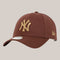 Cappello con Visiera New York Yankees MLB Metallic 9FORTY Marrone 60915780