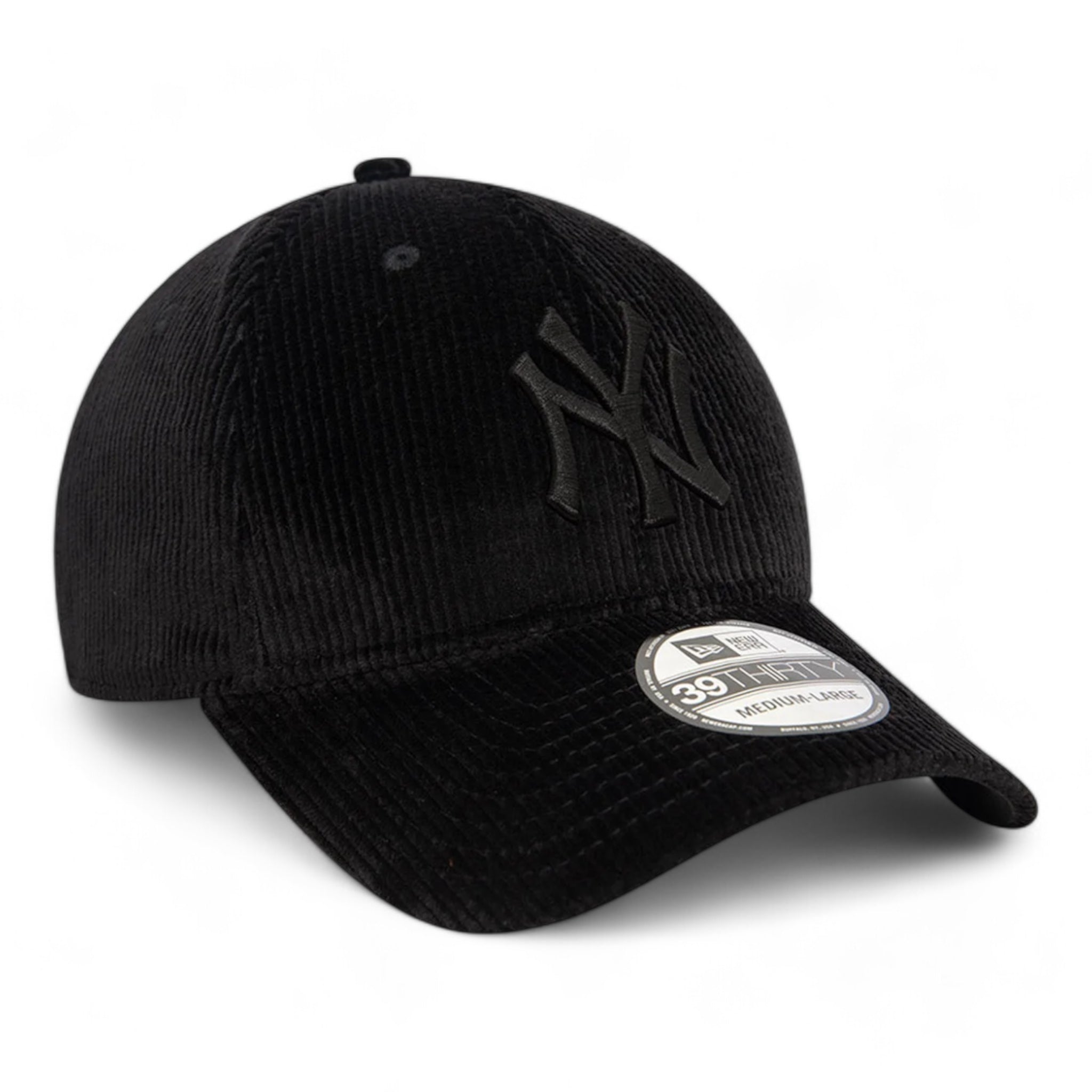 Cappello Con Visiera New York Yankees Corduroy 39Thirty Nero 60565395 New Era