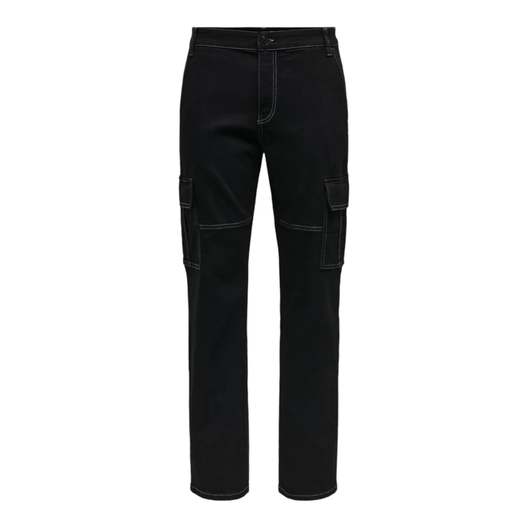 Jeans Cargo Denim Edge Straight Nero 22030724 Only & Sons