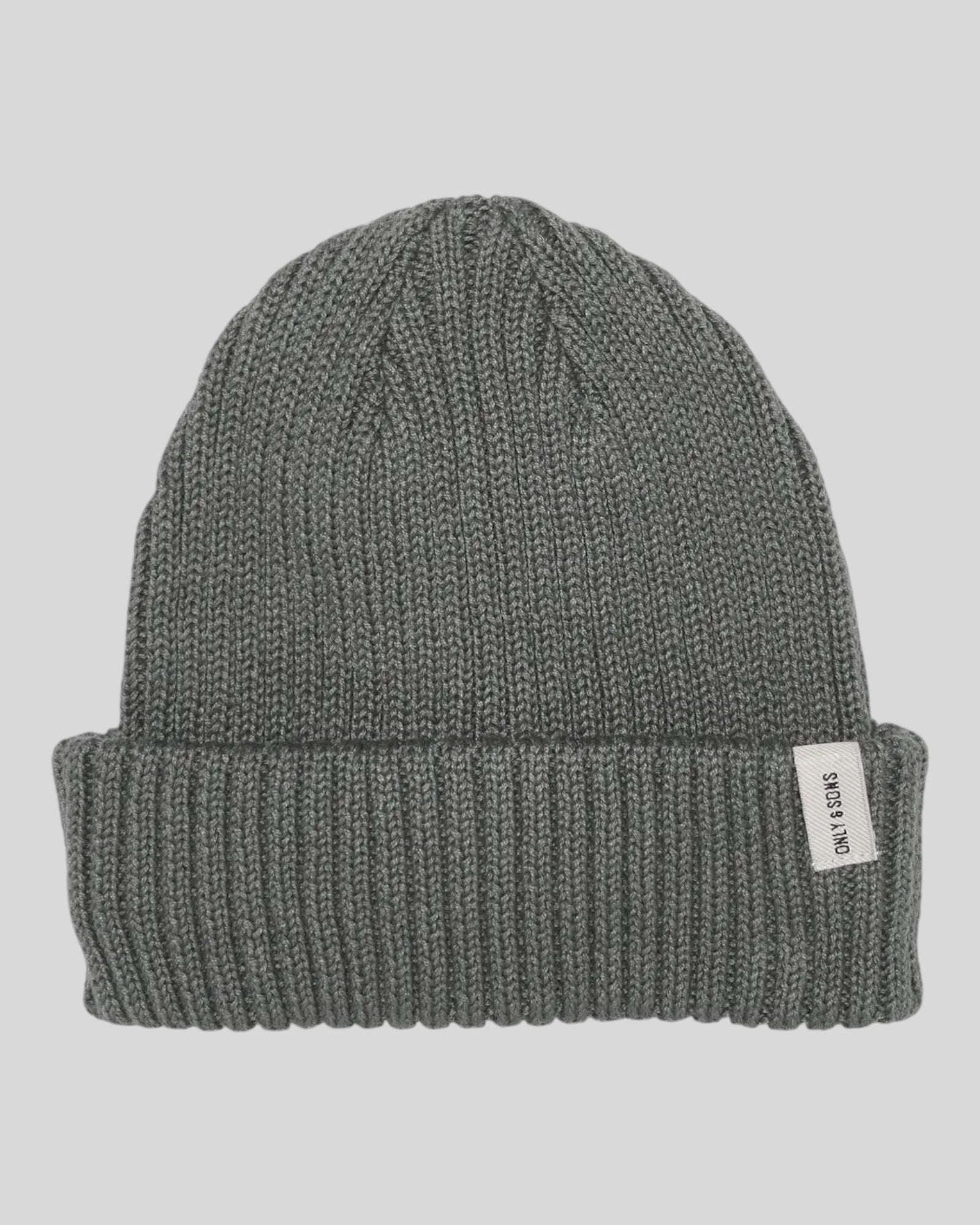 Berretto Onsryan Rib Fisherman Beanie Castor Grey 22029811 Only & Sons