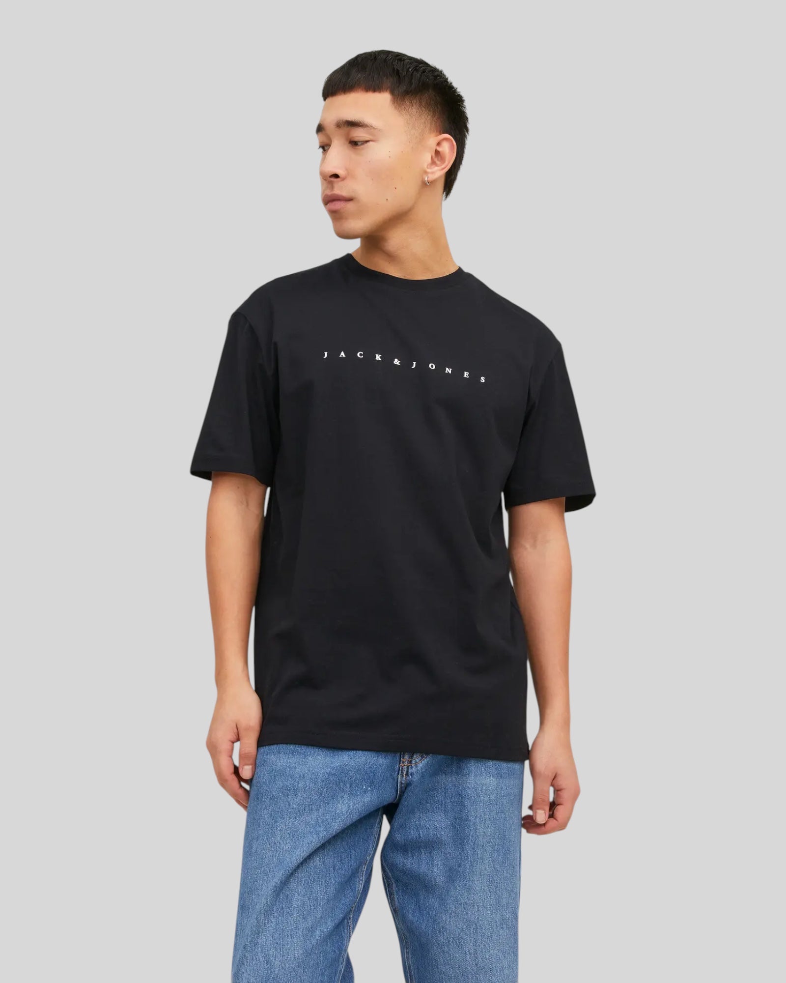 T-Shirt Jjestar Tee Nero 12234746 Jack & Jones
