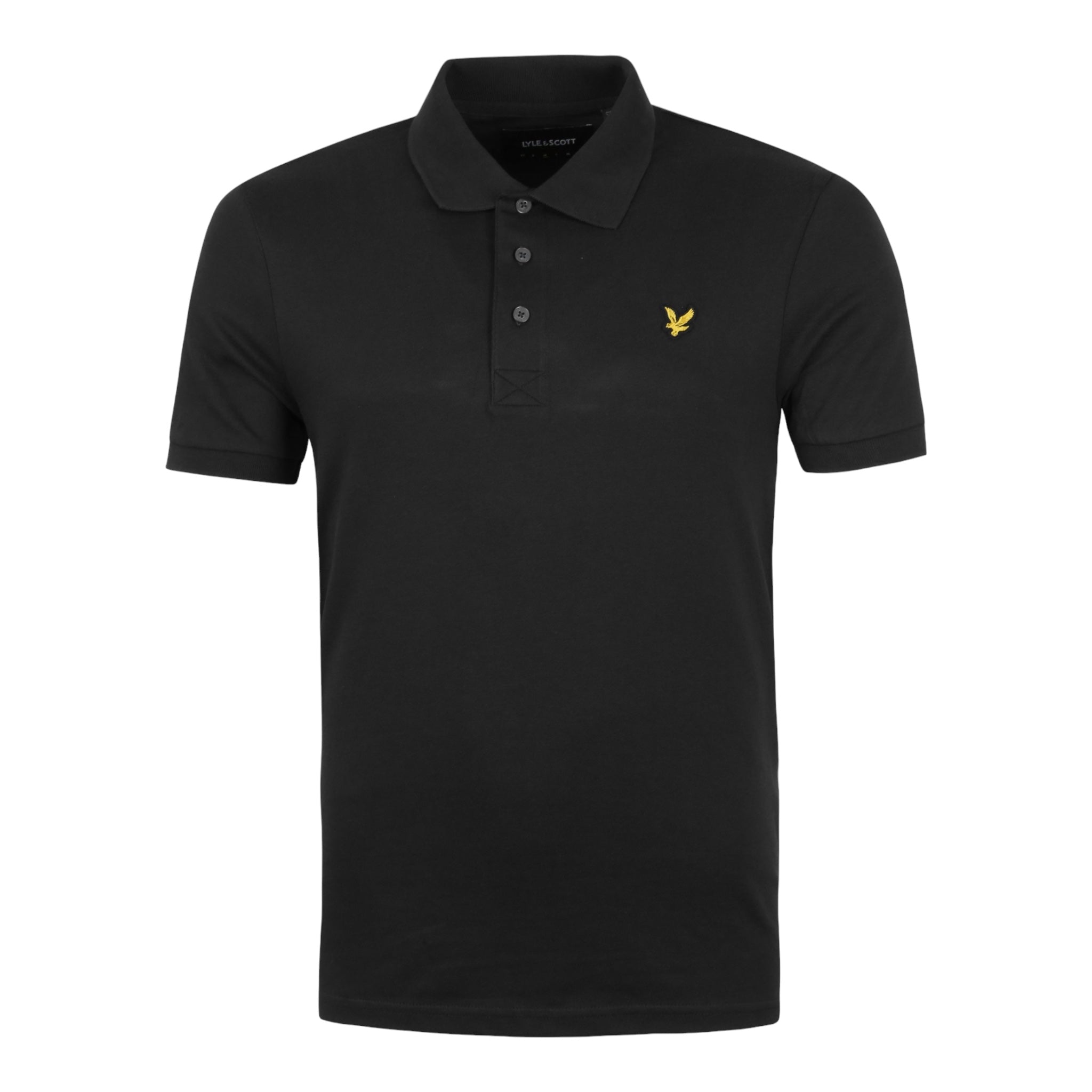 Polo Plain Shirt Black SP400VOG Z865 Lyle &amp; Scott