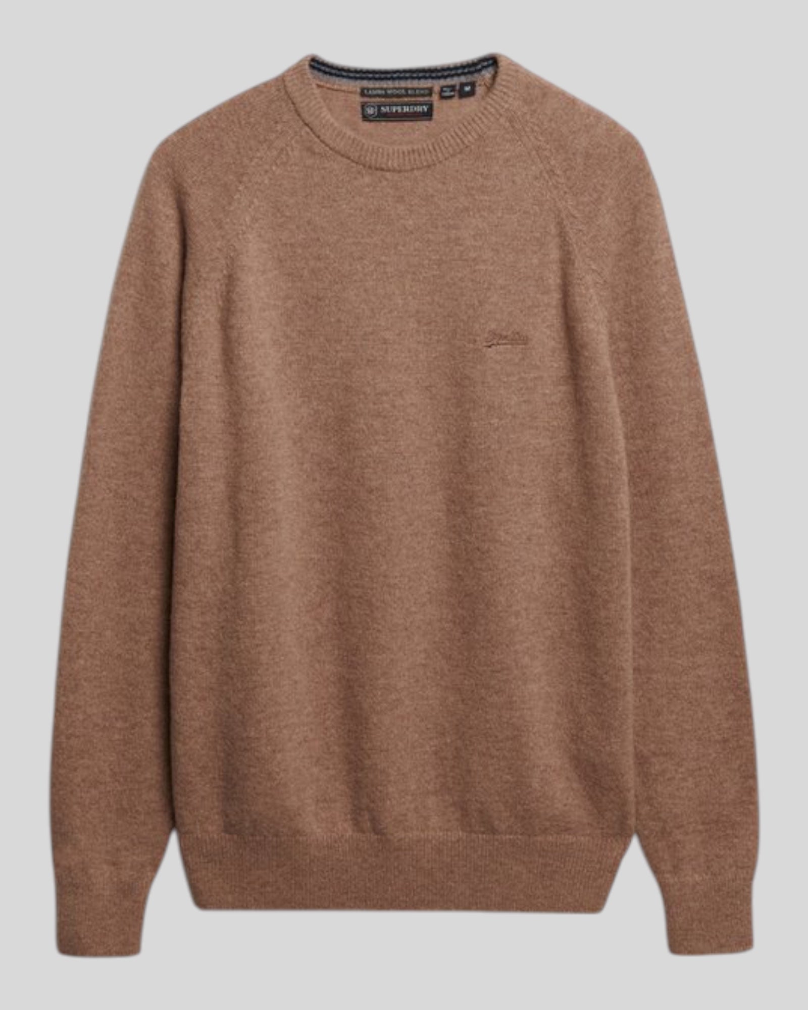 Maglione Girocollo In Misto Lana Macadamia Brown M6110689A H8P Superdry