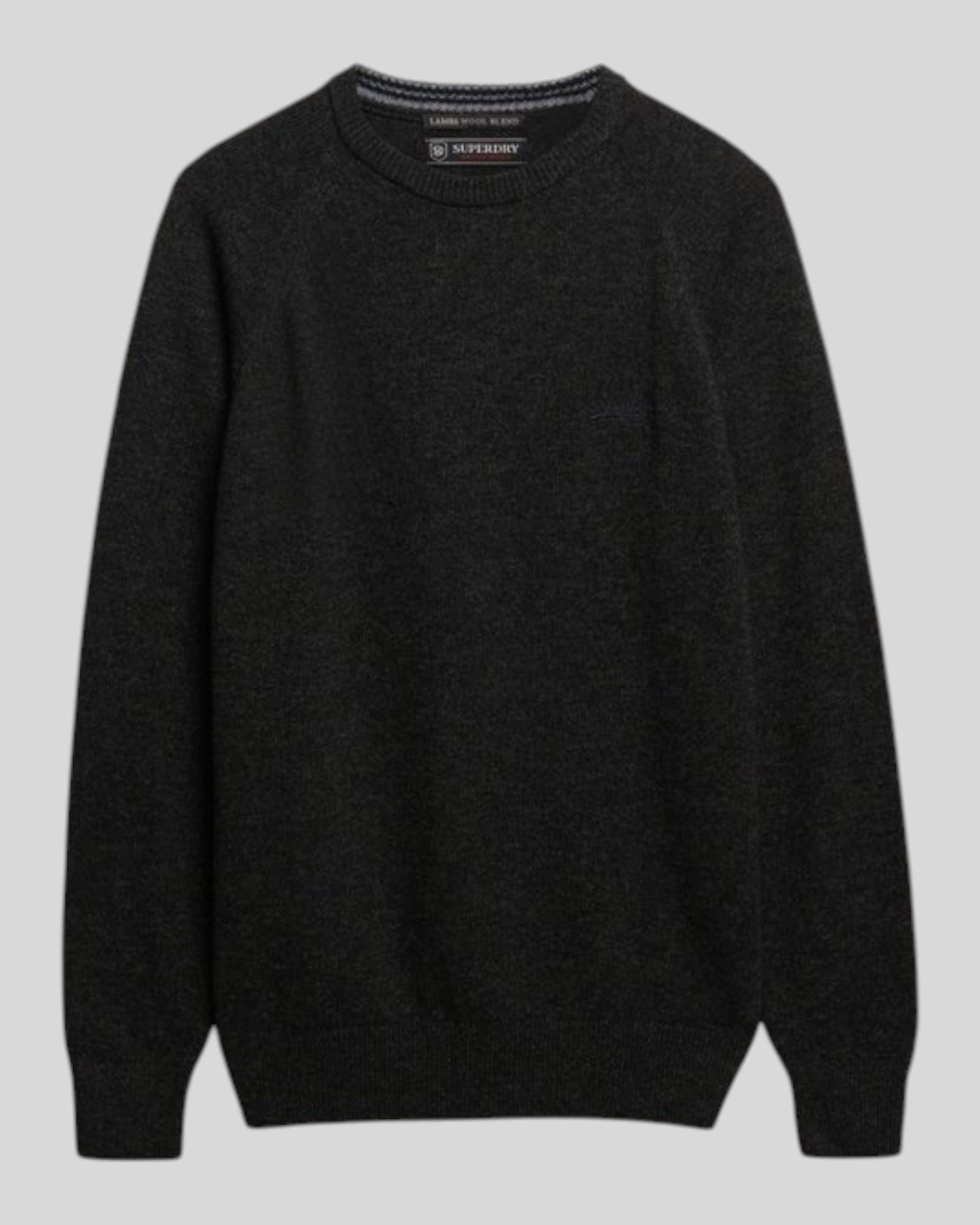 Maglione Girocollo In Misto Lana Midnight Charcoal Marl M6110689A H8T Superdry