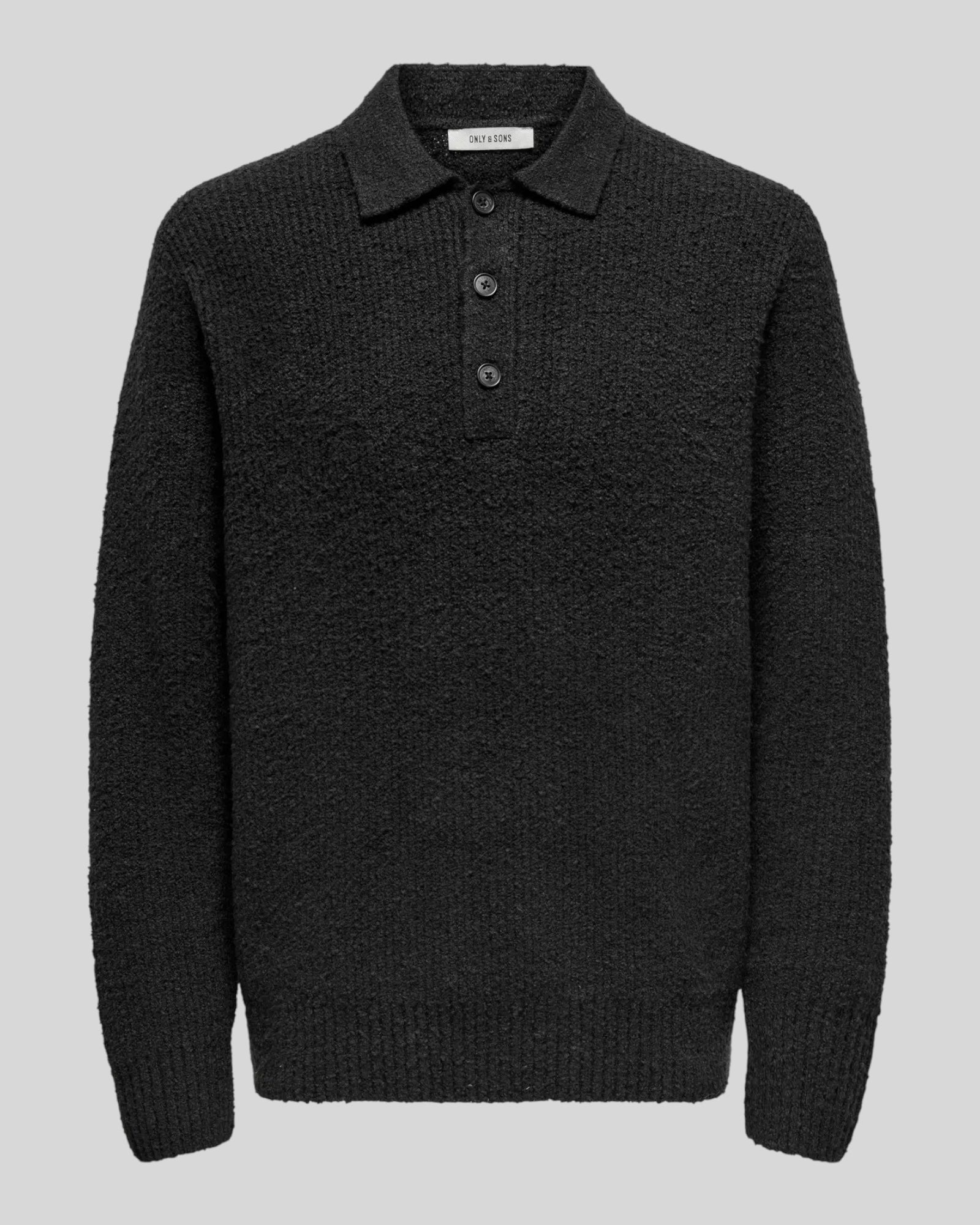 Polo In Maglia Onsdale Relaxed Nero 22033324 Only & Sons